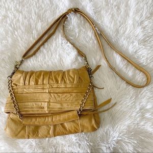 Monserat De Lucca crossbody tan purse